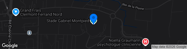 Map showing Stade Gabriel-Montpied