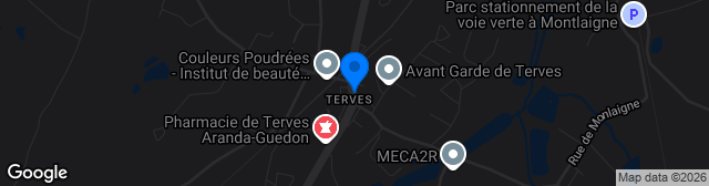 Map showing Stade de Terves 1