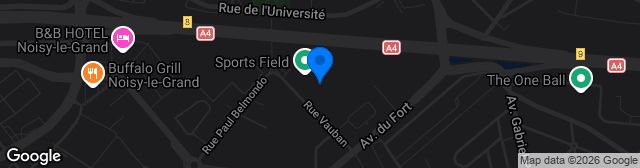 Map showing Stade Alain Mimoun