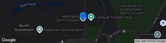 Map showing Portsmouth FC Training Ground