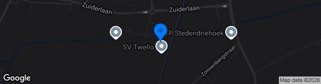 Map showing Sportpark Zuiderlaan