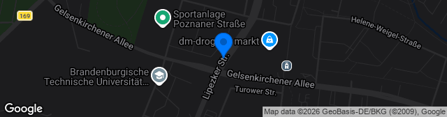 Map showing Stadion an der Lipezker Straße