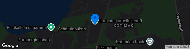 Map showing Littoisten urheilukenttä