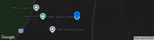 Map showing UWA Sports Park A