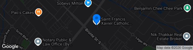 Map showing Jean Vanier Field