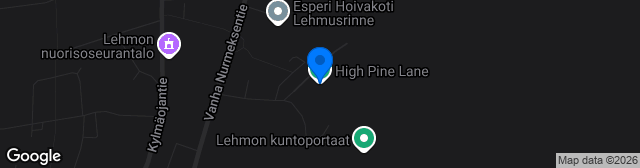 Map showing High Pine Lane Nurmi