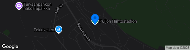 Map showing Puijon Hiihtostadion
