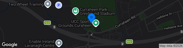 Map showing Curraheen Road Sports Grounds