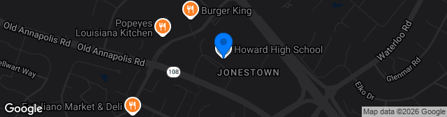 Map showing Howard High School