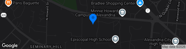 Map showing Episcopal High School Hummel Bowl Stadium