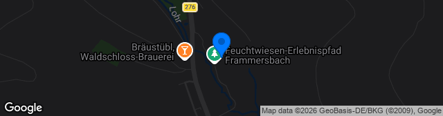 Map showing Stadion TUS Frammersbach