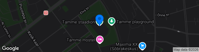 Map showing Tamme staadioni kunstmuru