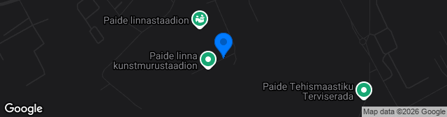 Map showing Paide jalgpallihall