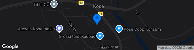 Map showing Kose Gümnaasiumi staadion
