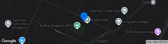 Map showing Kotka staadion