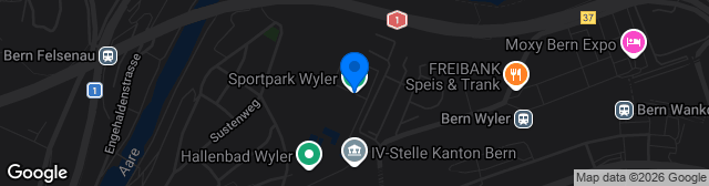 Map showing Sportplatz Wyler Hauptplatz