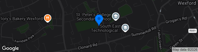 Map showing Hollygrove Ground