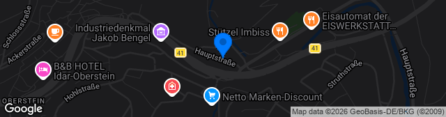 Map showing Hans Dieter Krieger Stadion