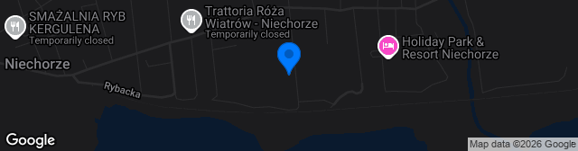 Map showing Boisko LKS Wybrzeże Rewalskie