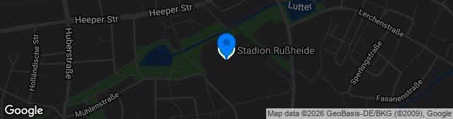 Map showing Bezirkssportanlage Rußheide