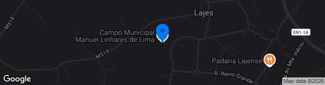 Map showing Campo Municipal Manuel Linhares Lima