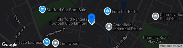 Map showing The Stan Robinson Stadium