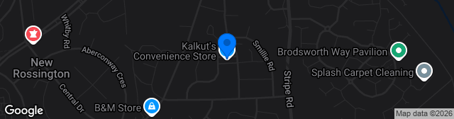 Map showing Kalkut’s Community Stadium