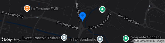 Map showing Stade Robert Bobin