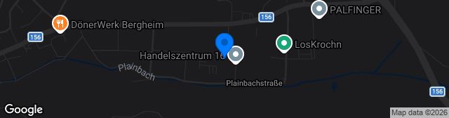 Map showing AVZ-Arena Bergheim