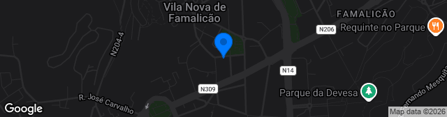 Map showing Complexo Desportivo FC Famalicão - Campo 2