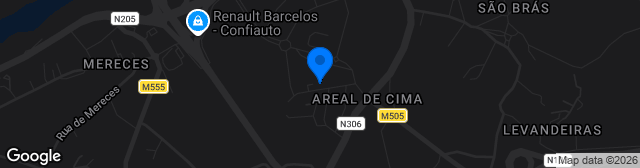 Map showing Campo 1 Centro De Treinos Cidade De Barcelos
