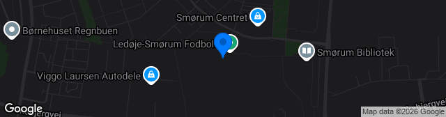 Map showing Smørum Idrætscenter