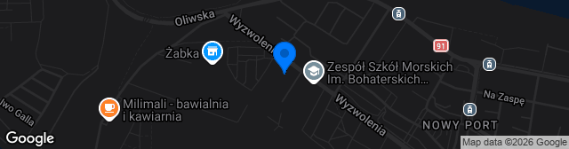 Map showing Boisko przy Zespole Szkół Morskich