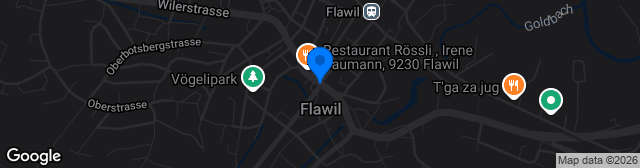 Map showing Sportplatz Flawil