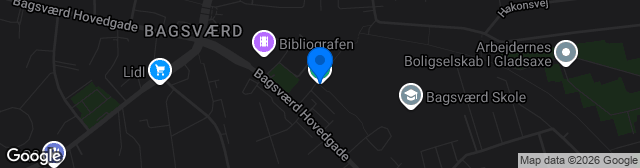 Map showing Bagsværd Stadion