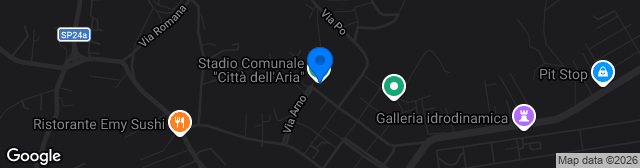Map showing Stadio Comunale