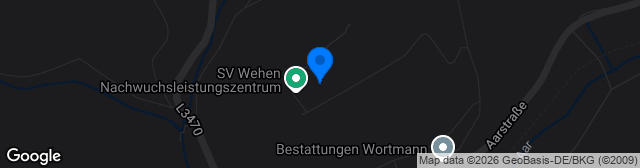 Map showing Stadion am Halberg