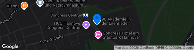 Map showing Eilenriedestadion
