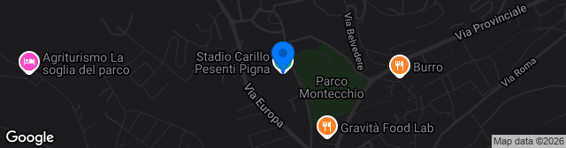 Map showing Stadio Carillo Pesenti Pigna