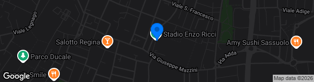 Map showing Stadio Enzo Ricci