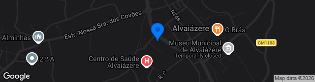 Map showing Estadio Municipal De Alvaiázere