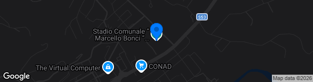 Map showing Stadio Comunale Fossombrone
