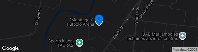 Map showing Marijampolės futbolo arenos stadionas