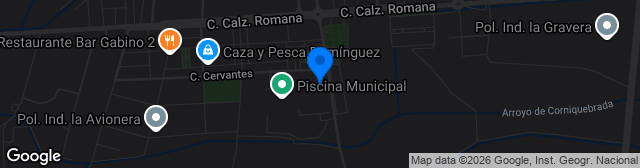 Map showing Campo Fútbol Puebla de la Calzada