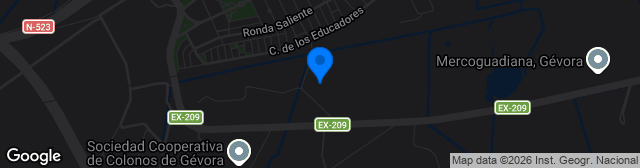 Map showing Campo De Fútbol Gévora