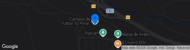 Map showing Estadio El Pinar 1