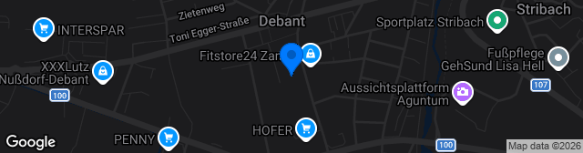 Map showing Aguntstadion Nußdorf/Debant