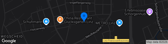 Map showing JAZ LINZ SÜD Edelweiß