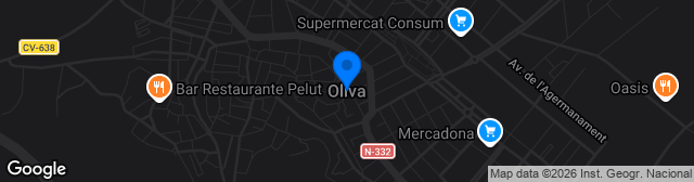 Map showing Oliva Nova Golf & Beach Resort Campo 1