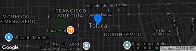 Map showing Mini Estadio de la Federación Mexicana de Futbol